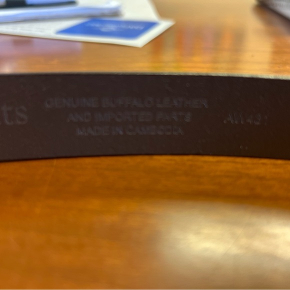 J.Crew Crewcuts Boys Leather Belt Dark Caramel Size M - Picture 8 of 9